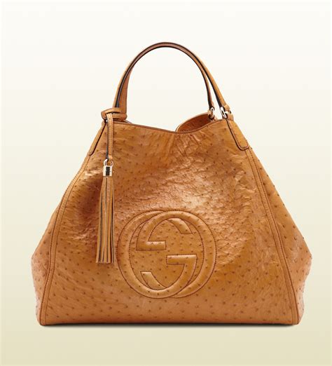 gucci soho ostrich bag|gucci shoulder bag.